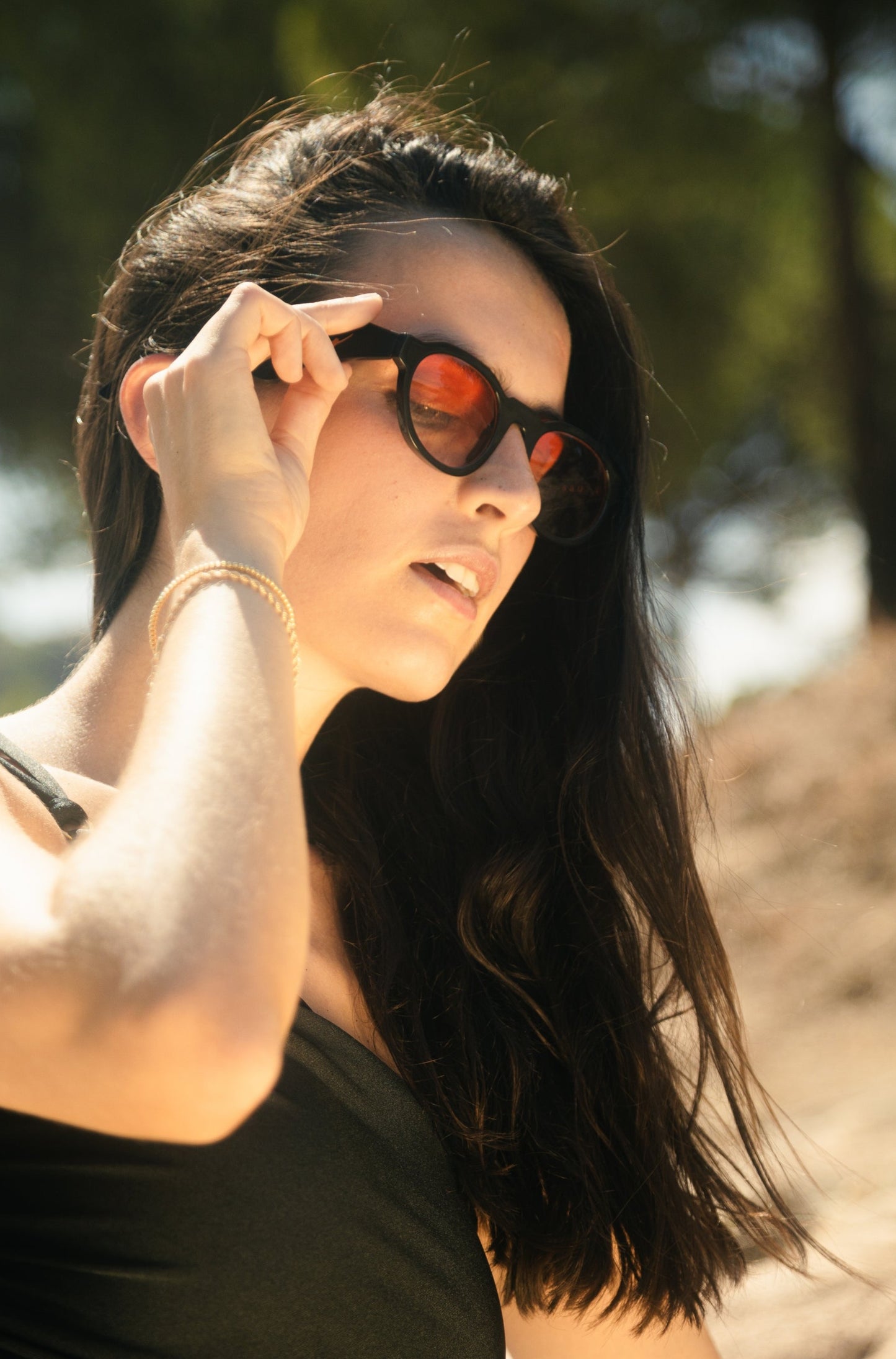 Black and red sunglasses