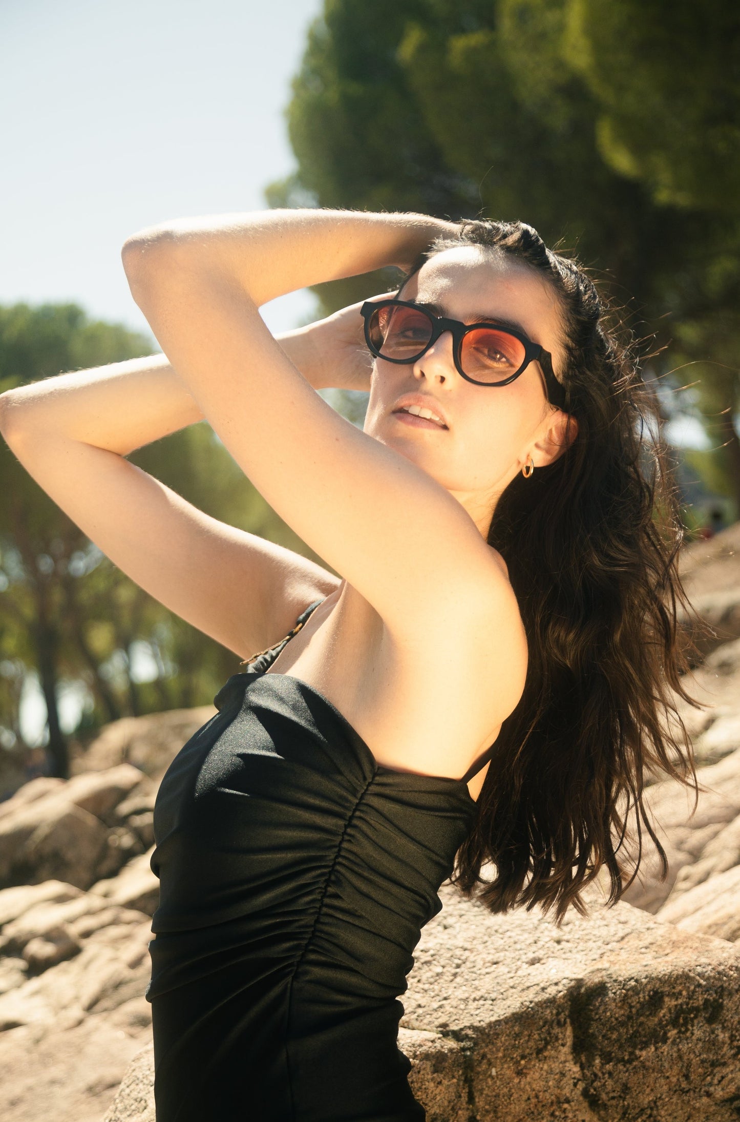 Black and red sunglasses