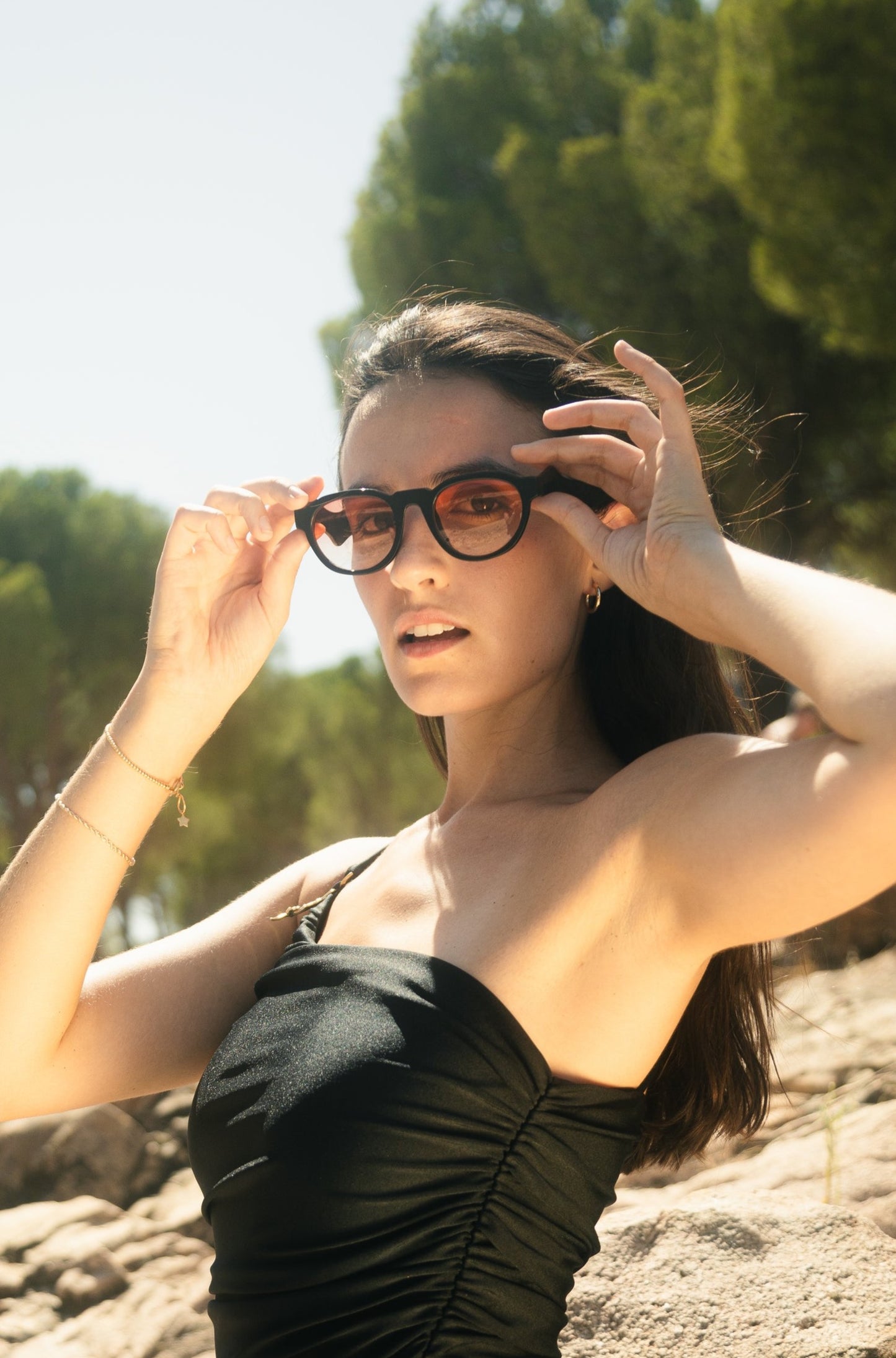 Black and red sunglasses