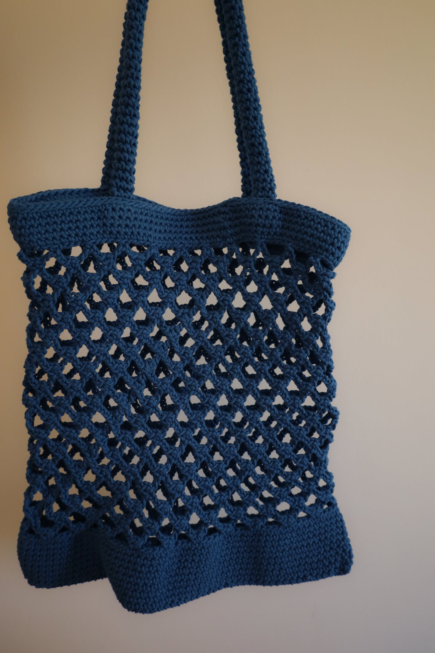 Navy blue crochet bag