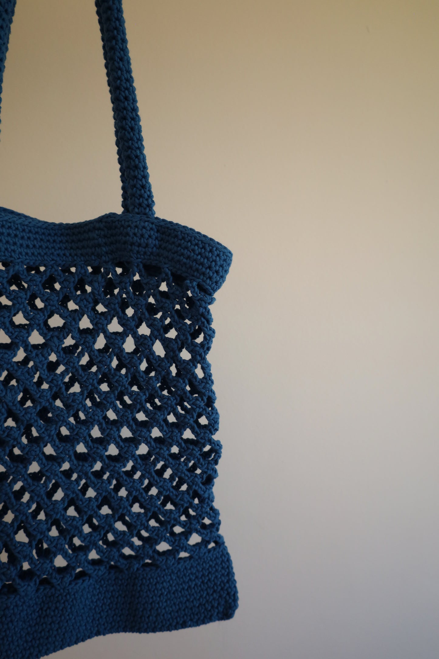 Navy blue crochet bag